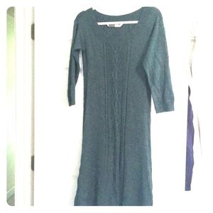 Athleta silk blend sweater dress L